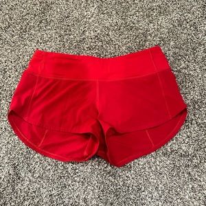 Lululemon speed up shorts/2.5 inch/size 4